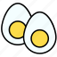 boiled egg, egg, breakfast, boiled, eggs, meal, healthy, salt, cuisine, organic 
