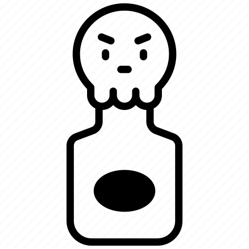 Bottle, ghost, monster, zombie, evil, spooky, horror icon - Download on Iconfinder