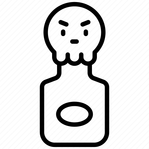 Bottle, ghost, monster, zombie, evil, spooky, horror icon - Download on Iconfinder