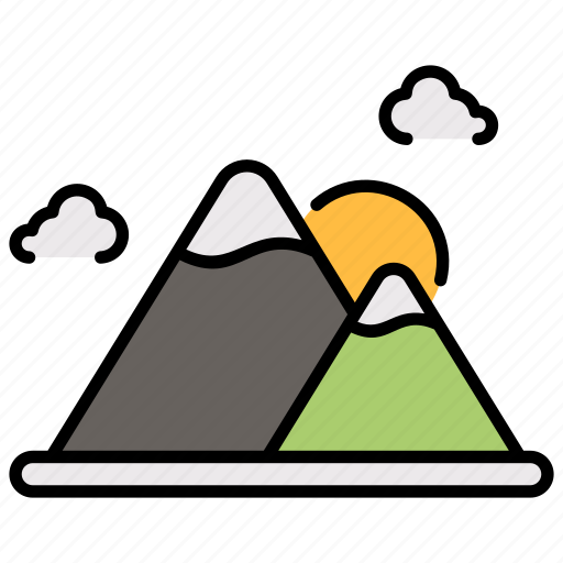 Mountain, nature, landscape, travel, adventure, hill, background icon - Download on Iconfinder