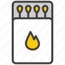 match box, fire, matches, flame, box, camping, matchbox, camp, light, tool