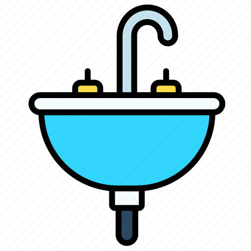 Sink, faucet, water, tap, wash, basin, interior icon - Download on Iconfinder