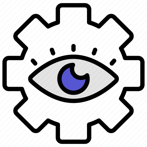 Eye, cogwheel, gear, setting, view, performance, cog icon - Download on Iconfinder