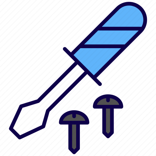 Screwdriver, repair, tool, equipment, construction, wrench, tools icon - Download on Iconfinder