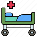 hospital, bed, hospital bed, patient-bed, stretcher, medical, healthcare, medical-bed