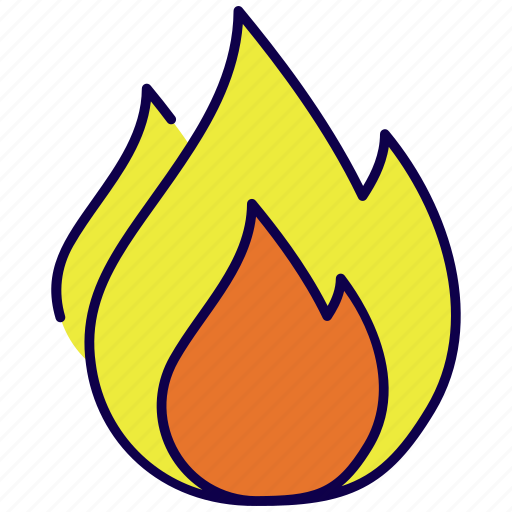 Fire, flame, light, burn, camping, celebration, decoration icon - Download on Iconfinder