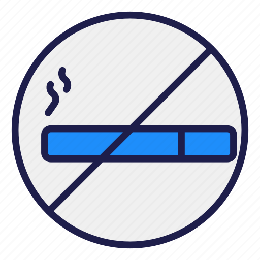 No, smoking, no smoking, cigarette, no-cigarette, smoke, forbidden icon - Download on Iconfinder