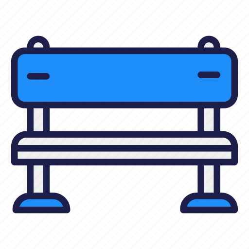 Sitting, bench, sitting bench, desk-chair, room interior, sitting chair, garden icon - Download on Iconfinder