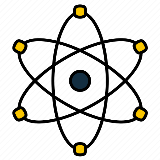 Atom, power, atom power, atomic-energy, subatomic, nuclear, atomic icon - Download on Iconfinder