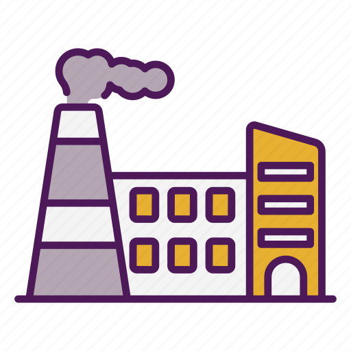 Factory, industry, production, industrial, building, manufacturing, mill icon - Download on Iconfinder