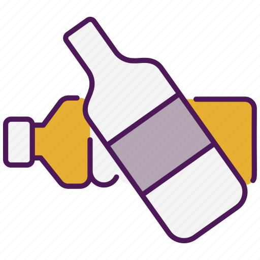 Bottle, drink, alcohol, glass, beverage, food, water icon - Download on Iconfinder