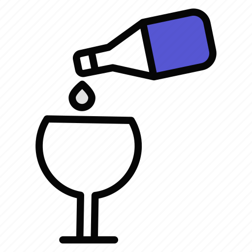 Drink, alcohol, glass, beverage, bottle, champagne, party icon - Download on Iconfinder
