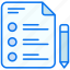 list, checklist, document, clipboard, menu, paper, file, task, report, check 
