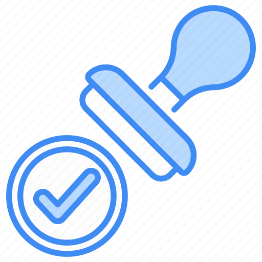 Rubber stamp, stamp, seal, approved, office, authority, approval icon - Download on Iconfinder