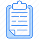 clipboard, document, list, checklist, report, paper, file, business, medical
