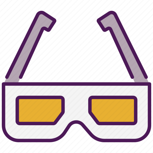 D glasses, glasses, cinema, movies, movie, film, vr-glasses icon - Download on Iconfinder