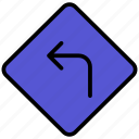 turn left, direction, arrow, left, arrows, navigation, turn, left-arrow, sign, back
