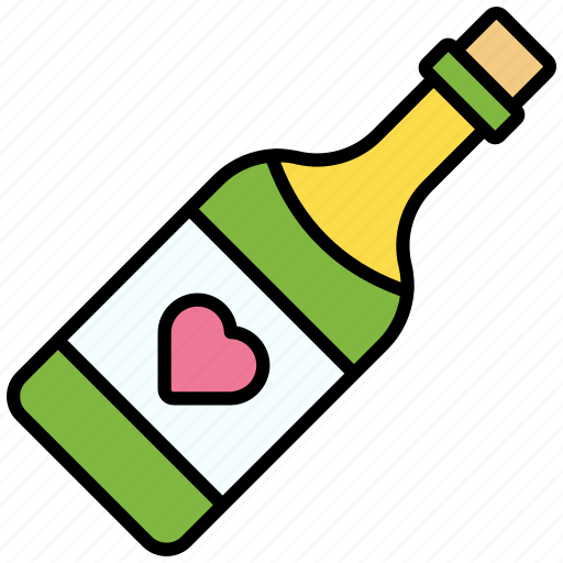 Champagne, drink, alcohol, wine, glass, bottle, party icon - Download on Iconfinder