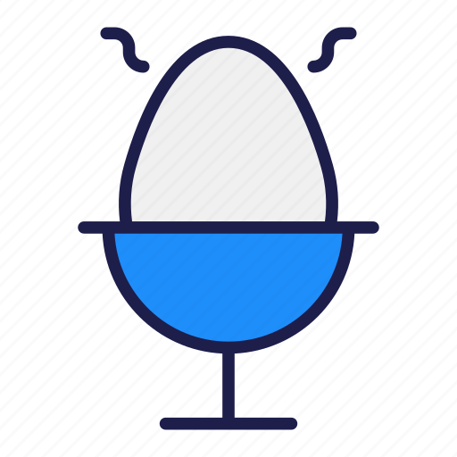 Boil, egg, boil egg, food, breakfast, boiled, celebration icon - Download on Iconfinder