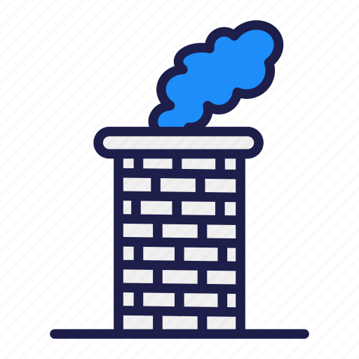 Chimney, fireplace, shristmas, winter, warm, house, factory icon - Download on Iconfinder