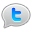 Blue, bubble, twitter icon - Free download on Iconfinder