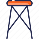 bar, chair