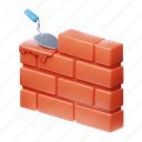 foundation, red brick, brick, block, construction, wall 