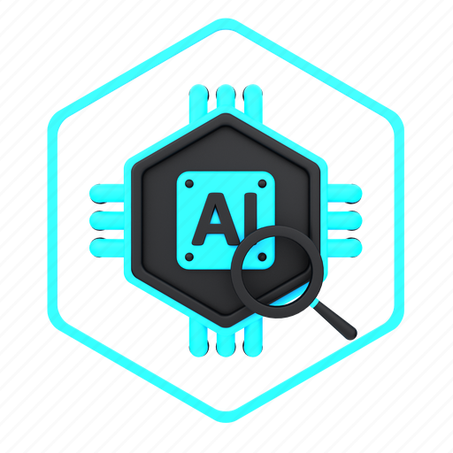 Artificial, intelligence, search, robot, manufacturing icon - Download on Iconfinder