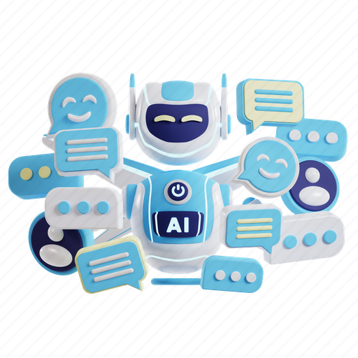 Chat, gpt, future, ai, intelligence, artificial intelligence, communication 3D illustration - Download on Iconfinder