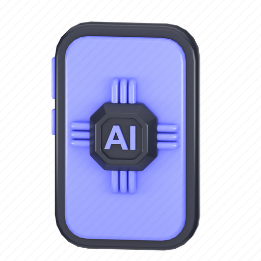 Ai, mobile, icon, 3d, robot, technology, digital icon - Download on Iconfinder