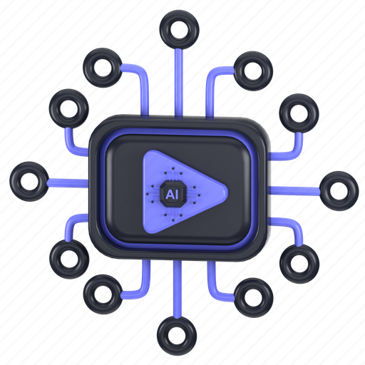 Ai, video, generator, 3d, icon, illustration, vector icon - Download on Iconfinder