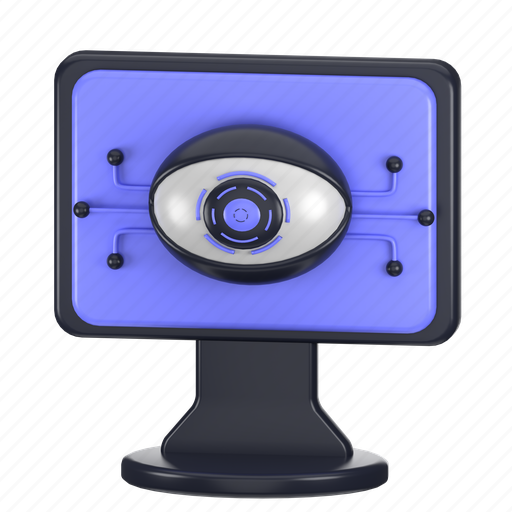 Computer, vision, icon, 3d, symbol, illustration, concept icon - Download on Iconfinder