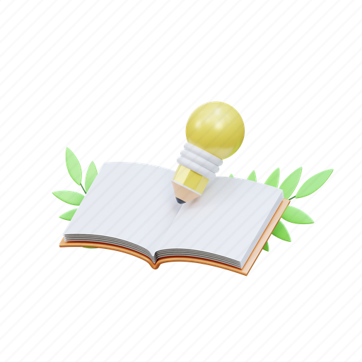 Study, education, book, student, school, cartooon, cute 3D illustration - Download on Iconfinder