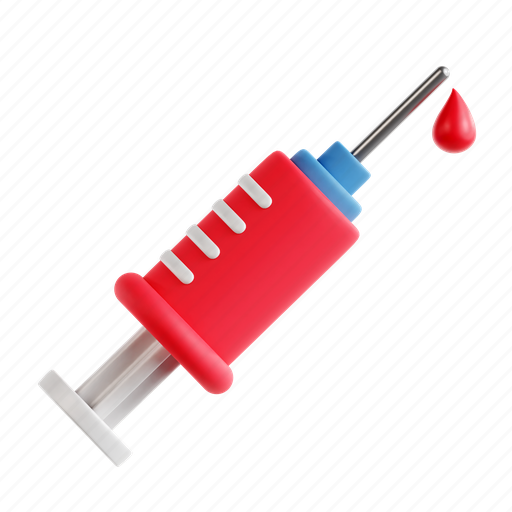 Syringe, injection, medication, blood draw, insuline 3D illustration - Download on Iconfinder