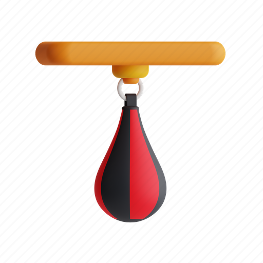 Punching bag, boxing bag, punching, sport 3D illustration - Download on Iconfinder