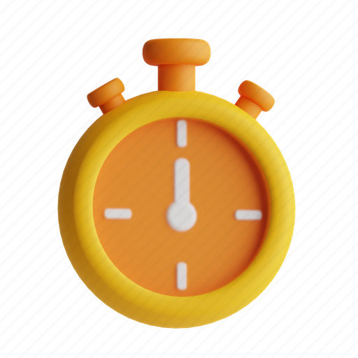 Stopwatch, timer, time, chronometer 3D illustration - Download on Iconfinder