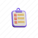 clipboard, document, task, list
