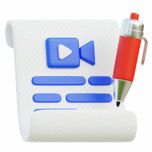 Movie, script, film, film-script, cinema, paper, document icon - Download on Iconfinder