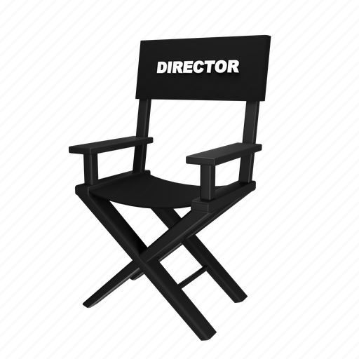 Director, chair, vector, icon, illustration, 3d, video icon - Download on Iconfinder