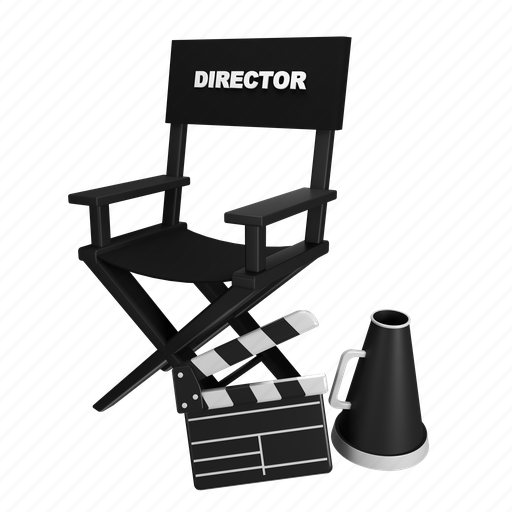 Director, set, up, icon, 3d, vector, sign icon - Download on Iconfinder