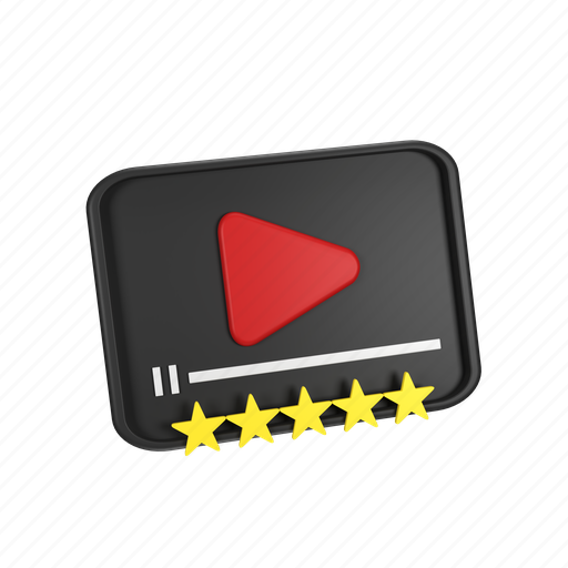 Movie, rating, icon, 3d, vector, illustration, symbol icon - Download on Iconfinder