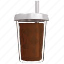 iced, coffee, cup, cafe, cold, drink, mug, restaurant, cubes 