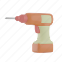 hand, drill, electronic, screw, equipment, tool 