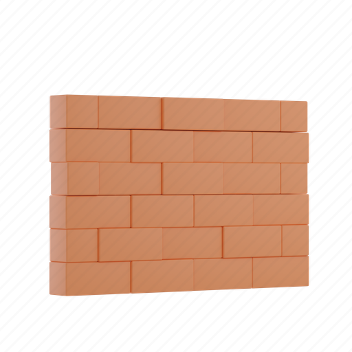 Brick, wall, construction, architecture 3D illustration - Download on Iconfinder