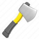 axe, icon, 3d, vector, isolated, illustration, sign, design, equipment, symbol, object, tool, graphic, set, arrow, pictogram, line, web, thin, outline, concept, white, wood, steel, black, metal, background, cut, handle, axes, blade, construction, rotation, industry, round, simple, shape, 360, helmet, linear, saw, technology, rotate, panoramic, three, view, ui, panorama, reality, circle 