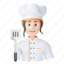 chef, female, kitchen, cook, appliance, woman 