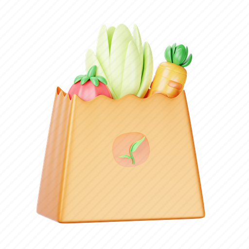Vegetables, carrots, pepper, organic, vegetable, kitchen, vegetarian 3D illustration - Download on Iconfinder