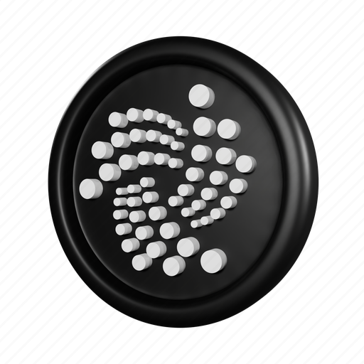 Iota, cryptocurrency, coin, crypto 3D illustration - Download on Iconfinder