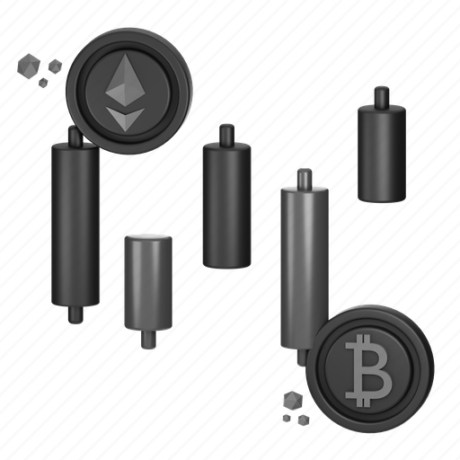 Crypto, market, business, 3d, icon, exchange, finance icon - Download on Iconfinder