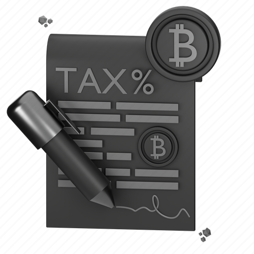 Cryptocurrency, taxation, 3d, investment, business, exchange, icon icon - Download on Iconfinder